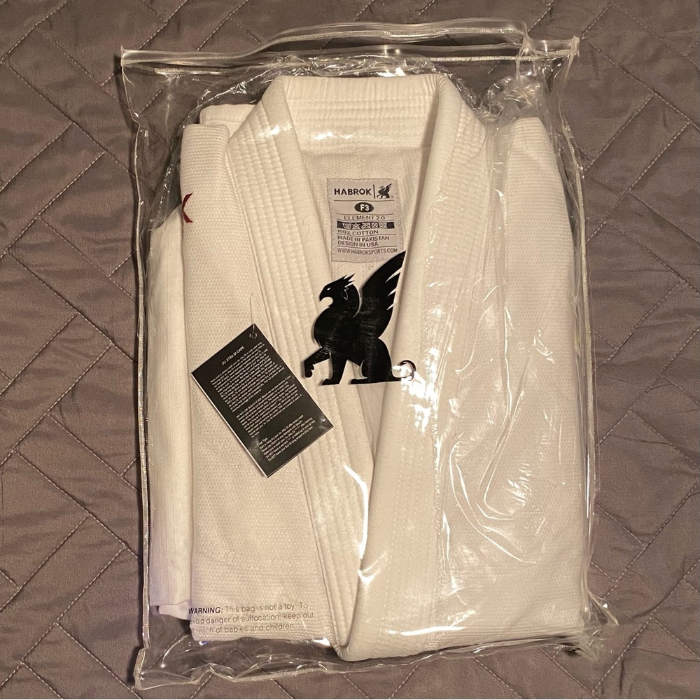 NWT Habrok Element 2.0 white cotton gi, F3